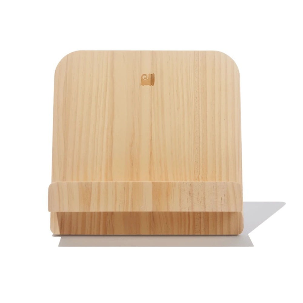 Natural Wood Cookbook Stand